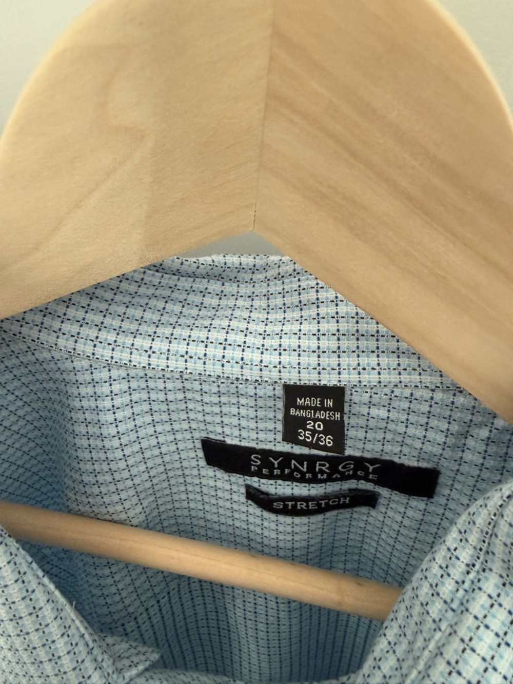 Men’s Light Blue Stretch Dress Shirt